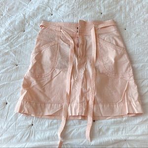 Anthropologie - coral pink pastel skirt - Pilcro and the Letterpress - Medium